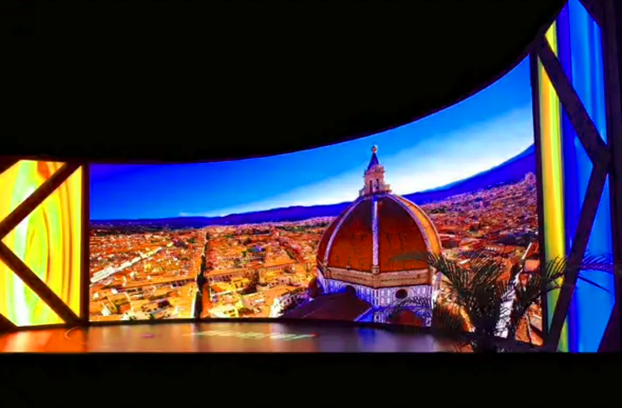 Advertising screen